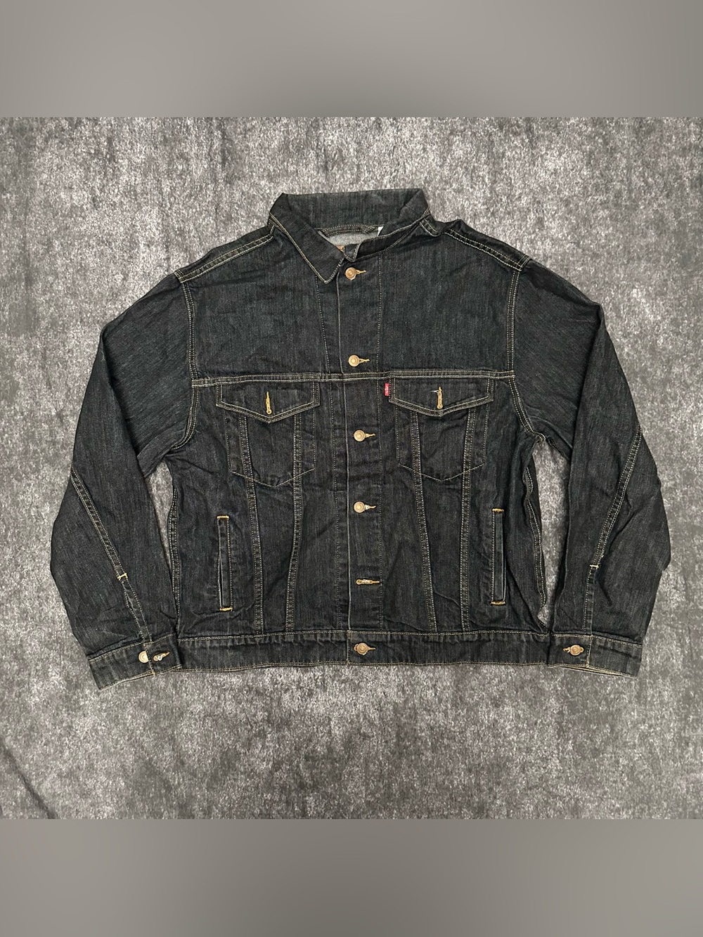 Levi's 507 Standard Trucker Jacket XL Dark Wash 90s Silhouette 2009 70507